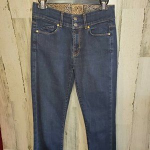 Rich & Skinny Women's Blue Low Rise Stretch Skinny